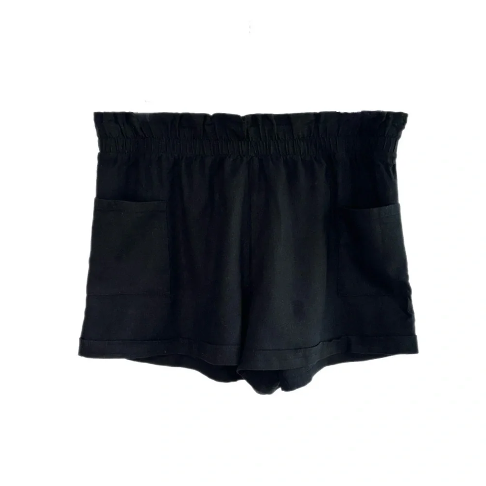 Forever 21 Black Paperbag Shorts
